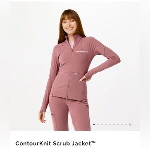 FIGS Countourknit Jacket Mauve XS